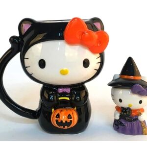 Blue Sky Clayworks Hello Kitty Halloween Figural Mug and Figurine Gift Set, 5.25